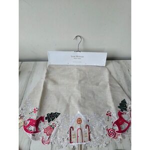 Isaac mizrahi gingerbread tree skirt‎ House toys red green new